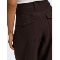 ONLY Clair mellemtalje barrel fit bukser - Black Coffee