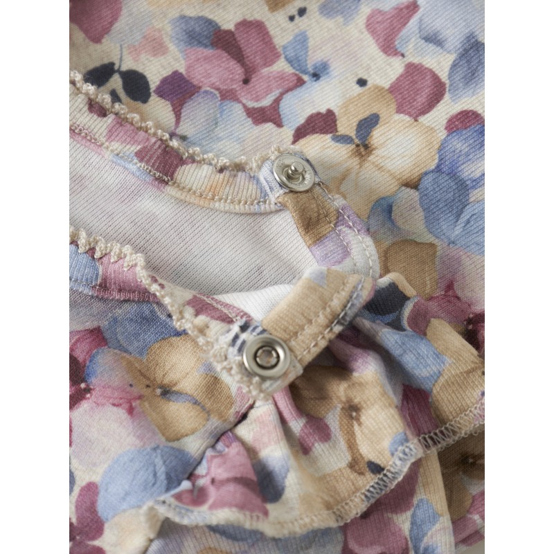 NAME IT BABY Nadena langærmet body - Peyote Melange / LILAS