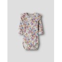 NAME IT BABY Nadena langærmet body - Peyote Melange / LILAS