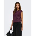 ONLY Simoni strikvest - Mauve Wine / MELANGE