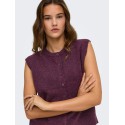 ONLY Simoni strikvest - Mauve Wine / MELANGE