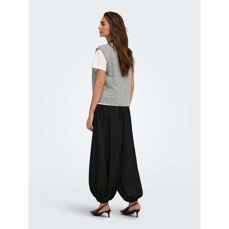ONLY Simoni strikvest - Medium Grey Melange