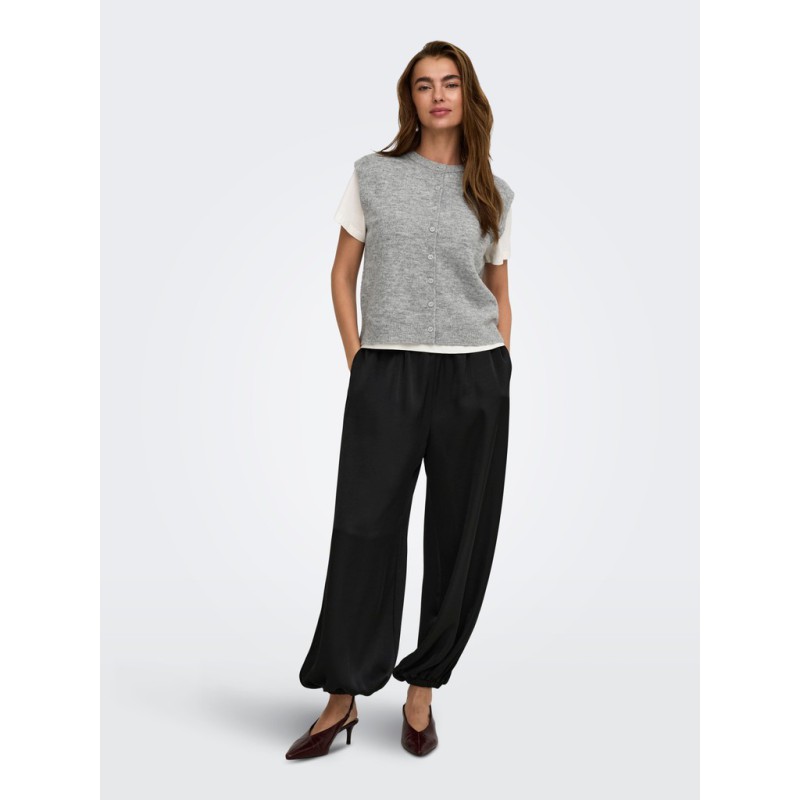 ONLY Simoni strikvest - Medium Grey Melange