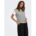 ONLY Simoni strikvest - Medium Grey Melange