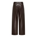 ONLY Neli faux leather barrel bukser - Chocolate Torte