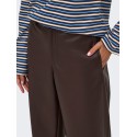 ONLY Neli faux leather barrel bukser - Chocolate Torte