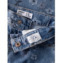 NAME IT MINI Rose wide jeans - Medium Blue Denim / FLOWER
