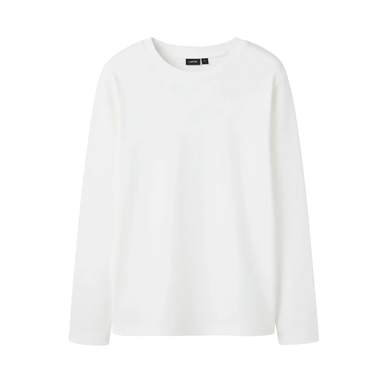 NAME IT KIDS Nevollo langærmet bluse - Bright White
