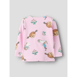 NAME IT MINI Soca Pippi langærmet bluse - Pirouette