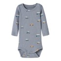 NAME IT BABY Ottoman langærmet body - Tradewinds
