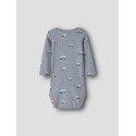 NAME IT BABY Ottoman langærmet body - Tradewinds