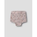 NAME IT MINI Wang uld underbukser - Violet Ice / FLOWERS / LEAFS