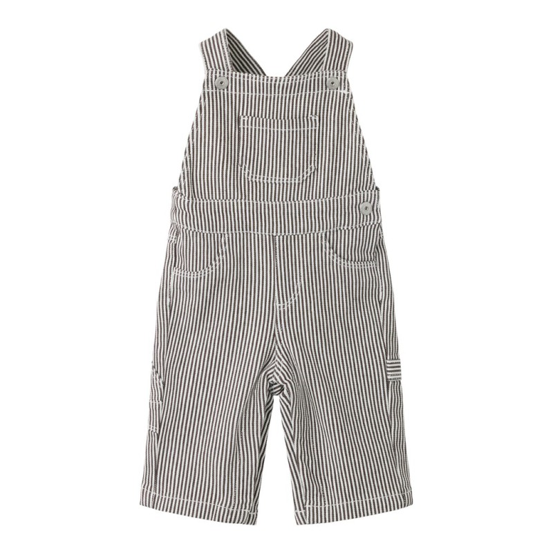 NAME IT BABY Nola loose fit overalls - White / Stribes / DELICIOSO