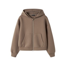 LMTD Halfa langærmet kort scuba cardigan - Pine Bark