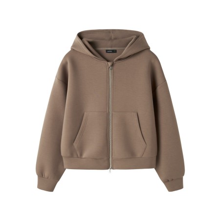 LMTD Halfa langærmet kort scuba cardigan - Pine Bark