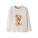 NAME IT MINI Nisso langærmet bluse - Peyote Melange