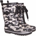 MIKK-LINE gummistøvler m. snøre - Camoflage