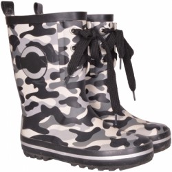 MIKK-LINE gummistøvler m. snøre - Camoflage