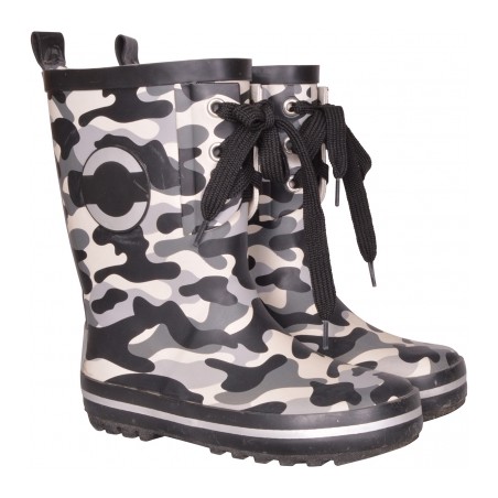 MIKK-LINE gummistøvler m. snøre - Camoflage