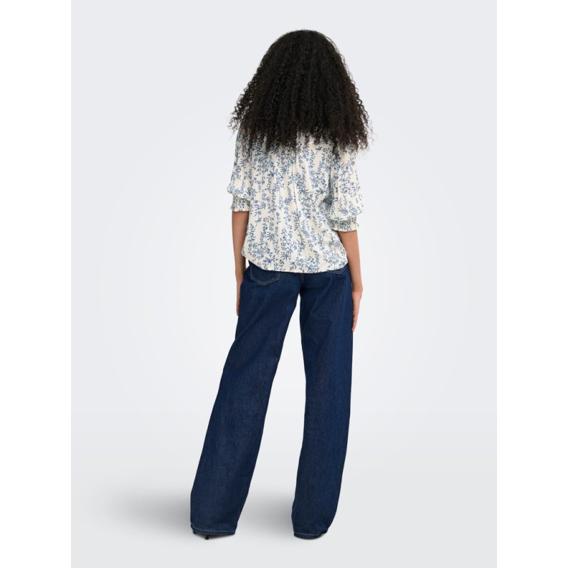 ONLY Raya bluse - Jet Stream / AMY FLOWER