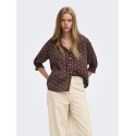 ONLY Raya bluse - Deep Mahogany / DOTS