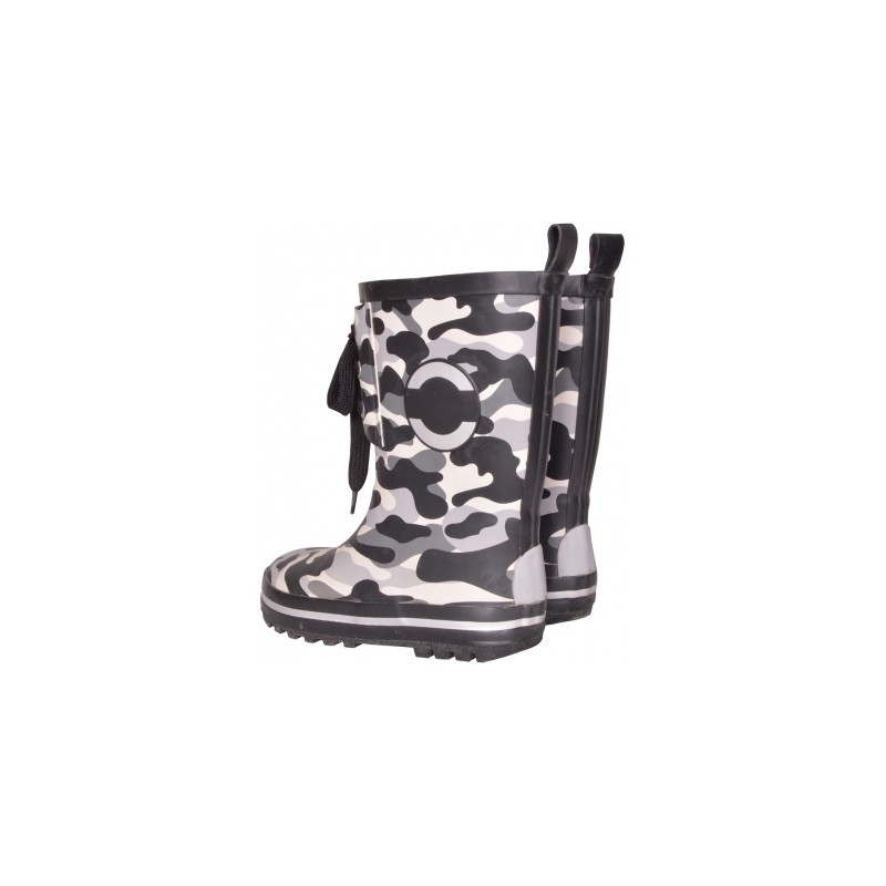 MIKK-LINE gummistøvler m. snøre - Camoflage