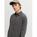 JACK & JONES Carter check langærmet skjorte - Black