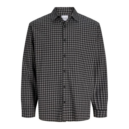 JACK & JONES Carter check langærmet skjorte - Black
