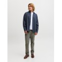 JACK & JONES Carter check langærmet skjorte - Navy Blazer