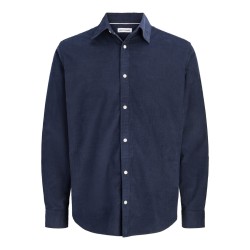 JACK & JONES PLUS Field langærmet skjorte - Navy Blazer