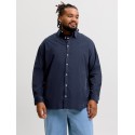 JACK & JONES PLUS Field langærmet skjorte - Navy Blazer