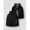 NAME IT KIDS Nestor langærmet sweatshirt - Black Beauty