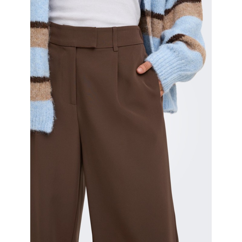 ONLY Linda-Berry high waist bukser - Chocolate Martini