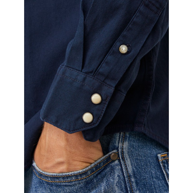 JACK & JONES Sheridan langærmet skjorte - Dark Navy / SLIM