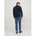 JACK & JONES Sheridan langærmet skjorte - Dark Navy / SLIM