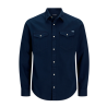 JACK & JONES Sheridan langærmet skjorte - Dark Navy / SLIM