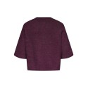 ONLY CARMAKOMA Simoni 3/4 strik pullover - Mauve Wine / MELANGE