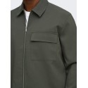 ONLY & SONS Will zip overshirt - Beluga