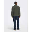 ONLY & SONS Will zip overshirt - Beluga
