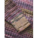 JJXX Simone striktrøje - Cabernet Stripes / MULTI SPACE DYE