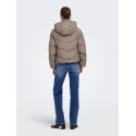 ONLY Clair puffer jakke - Walnut