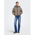 ONLY Clair puffer jakke - Walnut