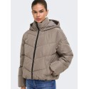 ONLY Clair puffer jakke - Walnut