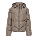 ONLY Clair puffer jakke - Walnut