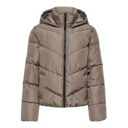 ONLY Clair puffer jakke - Walnut