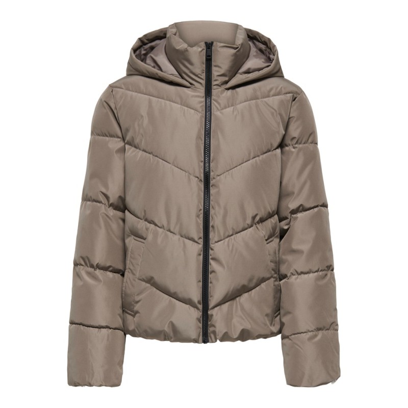 ONLY Clair puffer jakke - Walnut