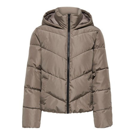 ONLY Clair puffer jakke - Walnut