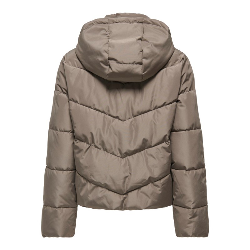 ONLY Clair puffer jakke - Walnut