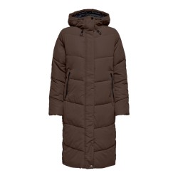 ONLY Maggi lang puffer jakke - Chocolate Brown