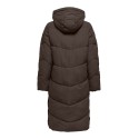 ONLY Maggi lang puffer jakke - Chocolate Brown